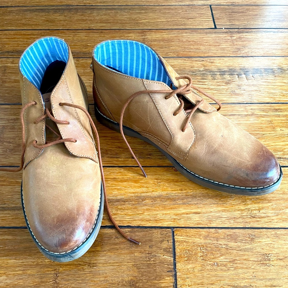 Sperry 9.5 tan leather Newman Chukka boot